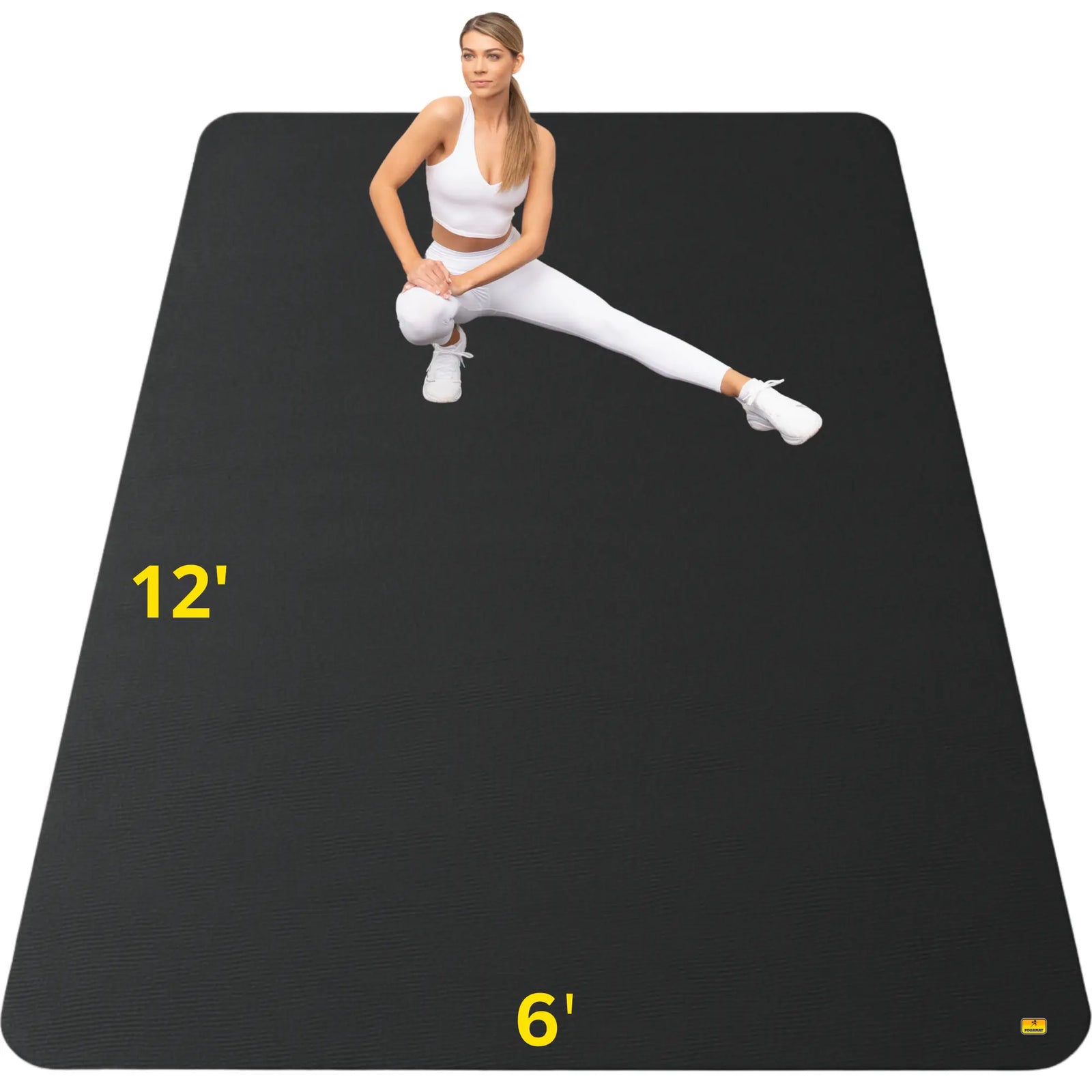 12' x 6' x 1/4" Exercise Mat - (72 Square Feet) Pogamat