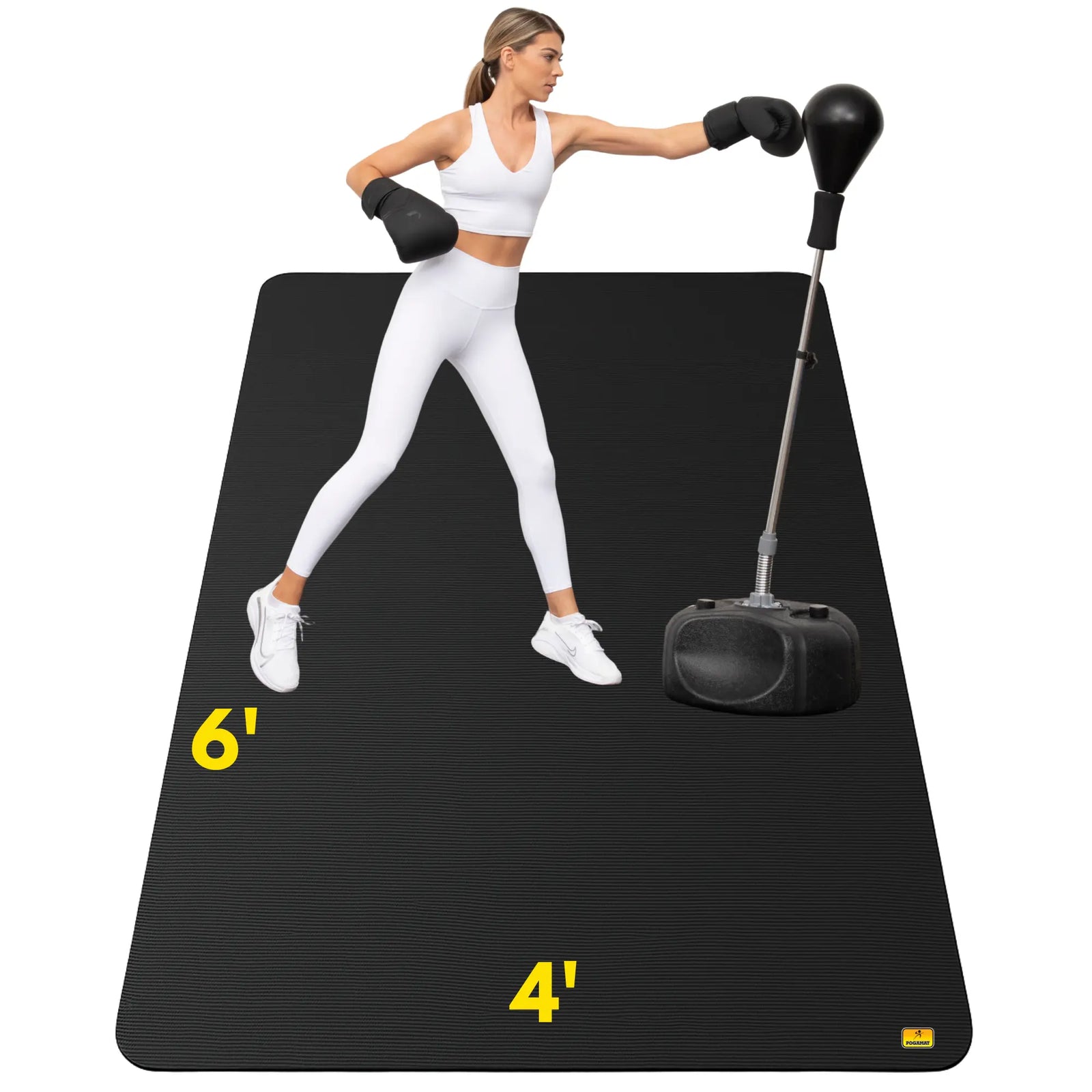 6' x 4' x 1/4" Exercise Mat - (24 Square Feet) Pogamat